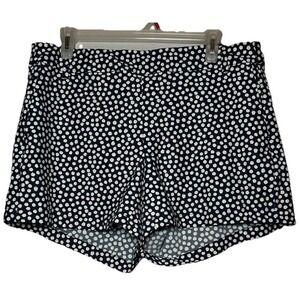 SPANX Women's Sunshine Shorts 4" Navy Polka Dot XL UPF 50+ Pull On Stretch Beach
